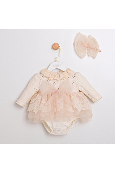 ministok رومبير أليس للأطفال الرضع مع تنورة توتو بياقة مكشكشة وإكسسوارات للشعر