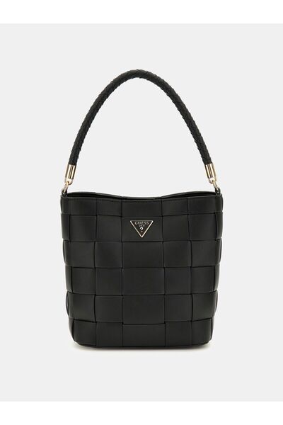 Guess Maylee Woven Mini Bucket Bag