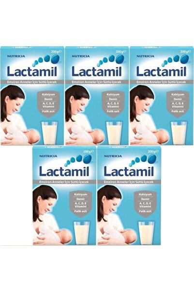 Lactamil Nutrıcıa Lactamil 200GR (Emziren Anneler İçin Sütlü İçeçek) (5 Li Set)