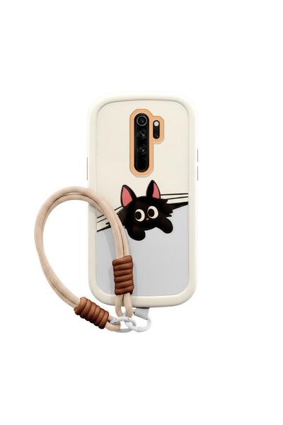 Zebana Xiaomi Redmi Note 8 Pro Uyumlu Kılıf El Bilekli Cat and Puppy Silikon ...