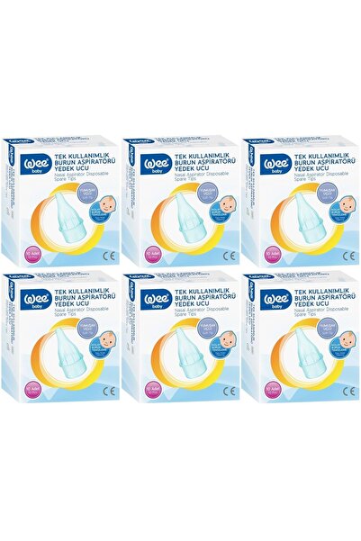 Wee Baby Burun Aspiratörü Nasal Yedek Ucu 60 Adet (6Pk*10) (Kod:163)