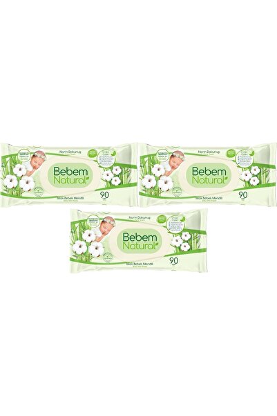 Bebem Natural مناديل مبللة للأطفال لمسة رقيقة / حديثي الولادة 90 ورقة مجموعة ...