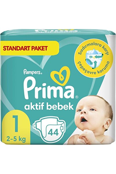 Prima Bebek Bezi Beden:1 (2-5Kg) Yeni Doğan 44 Adet Ekonomik Pk