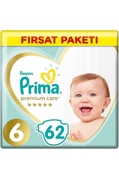 Prima Premium Care Bebek Bezi Beden:6 (13+) Extra Large 62 Adet Fırsat Pk