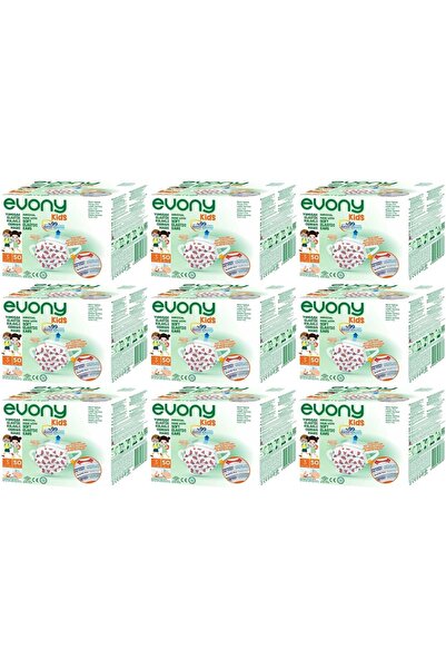 Evony 3 Katlı Filtreli Burun Telli Cerrahi Maske (Kids Çoçuklar İçin) 450 Li ...