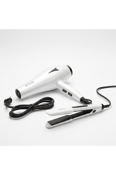 Generic WTZEZO 2 in 1 Hair Dryer and Hair Straightener Set, Blow Dryer + Flat...