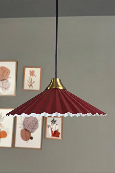 Bamyum Avilla Vişne Çürüğü Tekli Metal Avize Eskitme Plafonyer Başlık Cafe Mu...