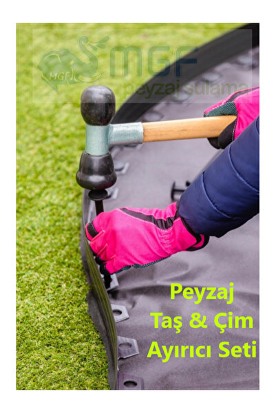 MGF PLAST Mgf Çim Ayırıcı (10Mt. Antrasit) Çim Sınırlayıcı Taş Toprak Ayıracı...