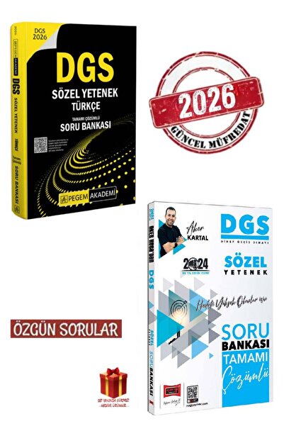 Pegem Akademi Yayıncılık 2026 Pegem DGS Sözel Yetenek Türkçe Soru Bankası+DGS...