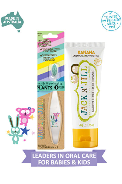 Jack N'Jill Jack N Jill Doğal Macun Ve Fırça Set 2'li Bunny-muz