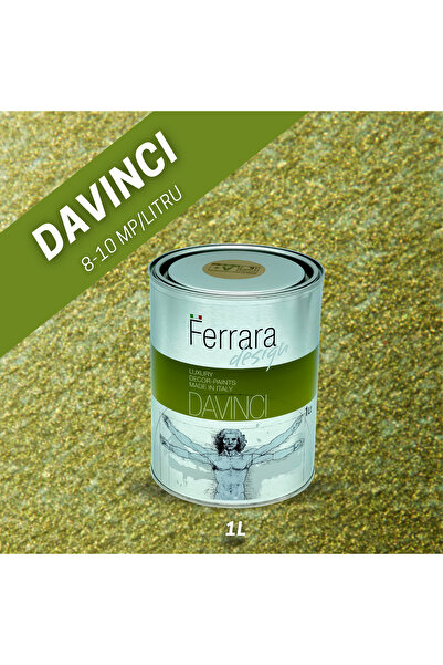 Ferrara Design Vopsea decorativa perlata Davinci, Ferrara Design, Olive Green...
