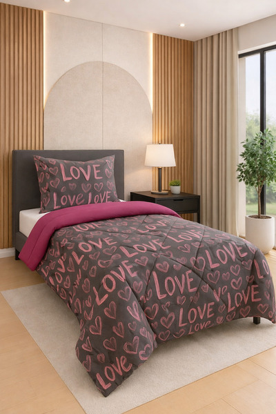 Binna Soft Karmina Ultura Soft Wellsoft Silicone Filled Single Quilt + Pillow...