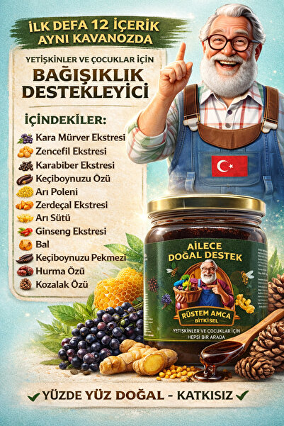 Rüstem Amca Bitkisel Yetişkinler ve Çocuklar İçin Takviye Edici Gıda
