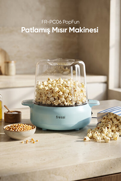 Fressi Mısır Patlatma Makinesi | Otomatik Karıştırma | Kapak&Kase | FR-PC06 P...