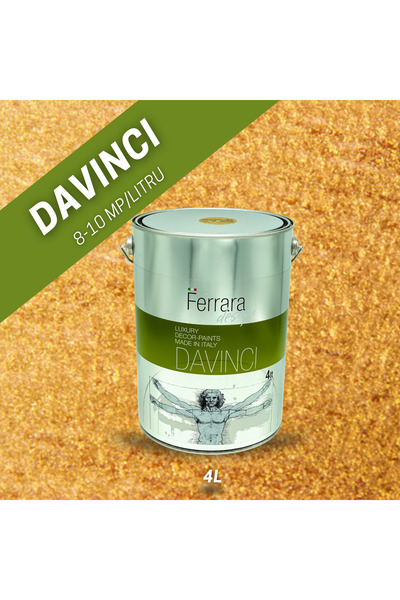 Ferrara Design Vopsea decorativa perlata Davinci, Ferrara Design, cod DAO7, 4lt