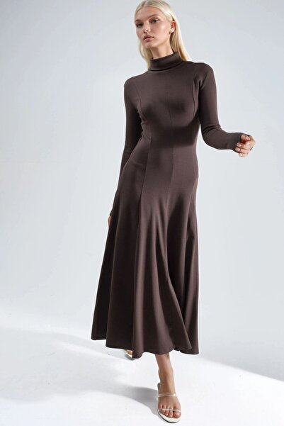 Hiccup Busem Long Sleeve A-Line Midi Dress