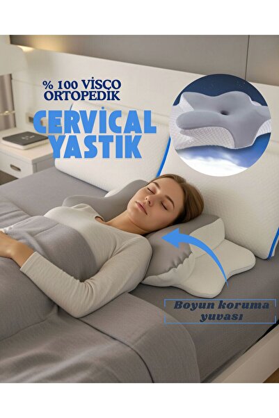Simple. The Pillow Queen Servikal Visco Yastık Mega Boy Ortopedik Boyun Yastı...