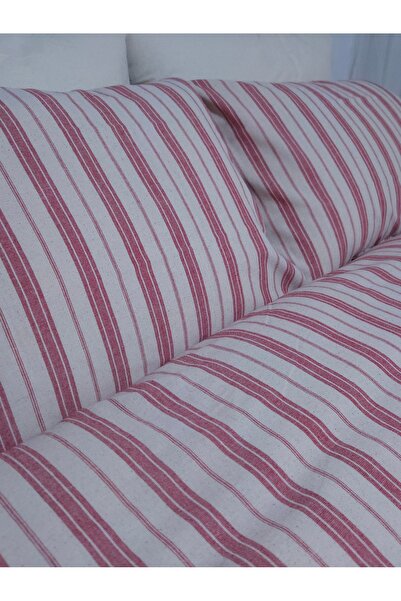 NATURAL LİFE CONCEPT Çift Taraflı Pamuk Keten Yastık Kılıfı 50x70 cm Bej/Krem...