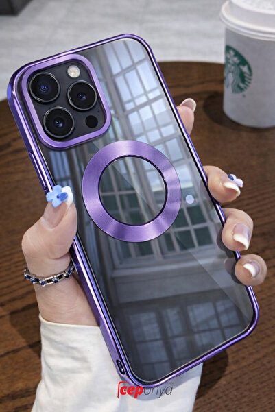 Ceponya غطاء حماية فاخر من السيليكون لهاتف آيفون 15 برو مع زوايا ملونة وواقي ...