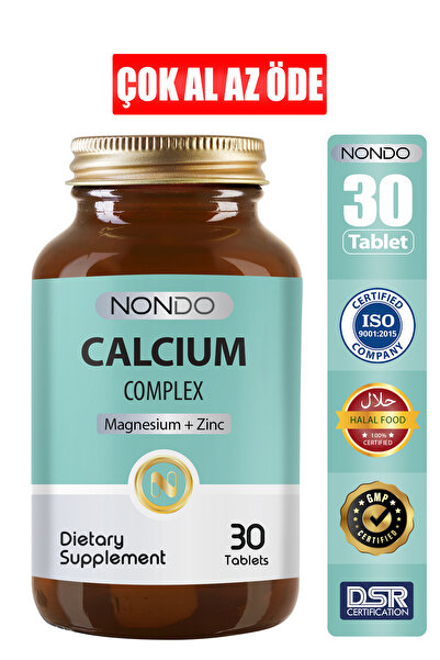Nondo Kalsiyum Kompleks 30 Tablet - Magnezyum Calcium Çinko D Vitamini
