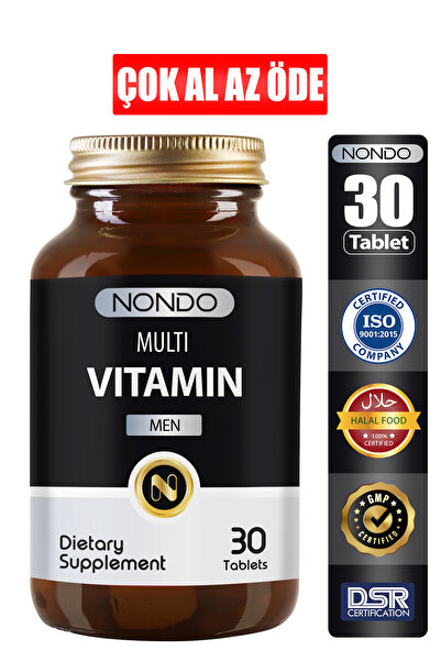 Nondo Multivitamin Men 30 Tablet ( Multimen Panax Ginseng Saw Palmetto Vitami...