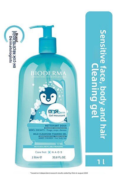Bioderma Gel Spumant Pentru Bebelusi Si Copii Abcderm 1 L