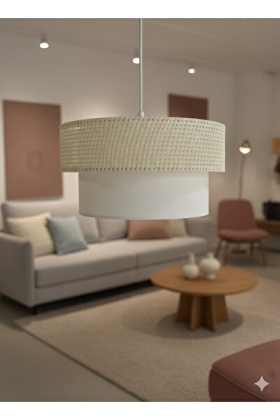 Emg DesiGn Kumaş Başlık 2 Katlı Pasta Avize Yatak Odası Çocuk Odası