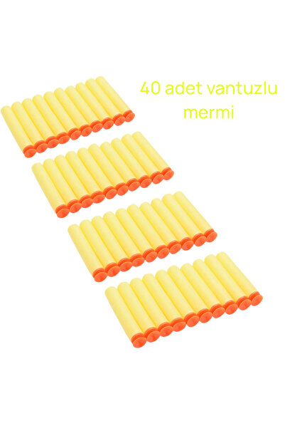 Numaca Yedek Mermi 40 Adet Tüm Lerle Uyumlu Yedek Dart Mermi Sünger Mermi