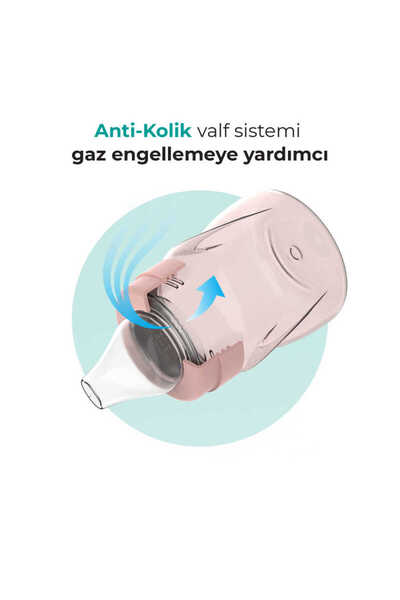 Mamajoo Antikolik Akıtmaz Alıştırma Bardağı 160 ml Powder Pink, 6 Ay+