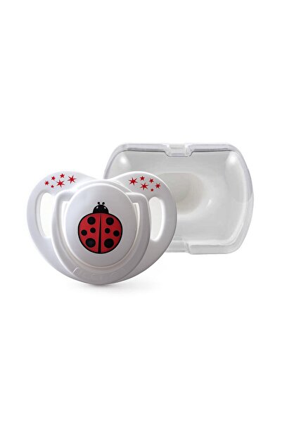 Mamajoo Orthodontic Pacifier 0 Months+ Ladybug |   Single, Silicone, with Lid...