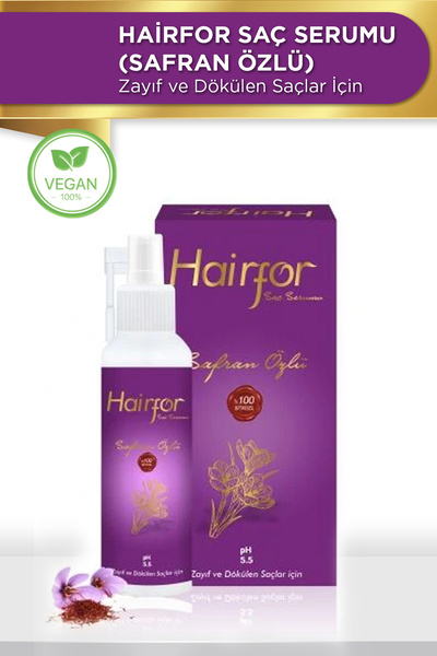 Hekimzade Hairfor Saç Serumu Safran Özlü 125ml - Zayıf Ve Dökülen Saçlar Için