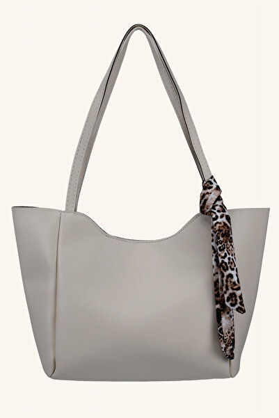 birizmoda Geantă de mână și de umăr din piele cu detaliu eșarfă pentru femei ...