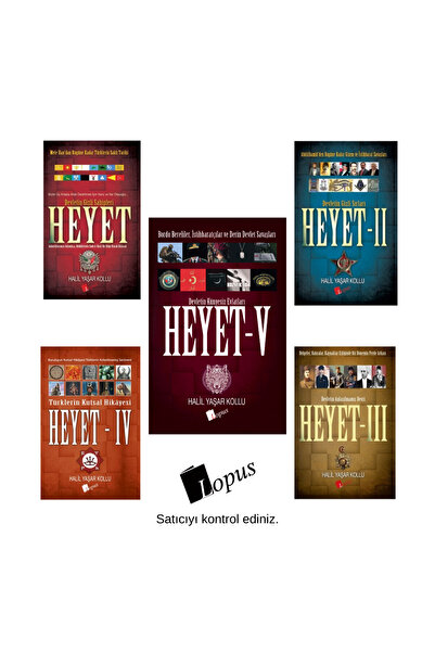 Lopus Yayınları Heyet 1 - 2 -3 - 4 - 5 Halil Yaşar Kollu Karton Kapak 5 Kitap...