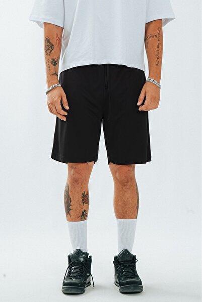 UKHWD SUPPLY Black Ukhwd Drytech Men's Shorts Uk1154Sy