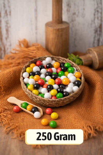 ÜLKÜ KURUYEMİŞ (250 GR) Kakaolu Renkli Çikolatalı Leblebi Hediyelik Tatlı Atı...