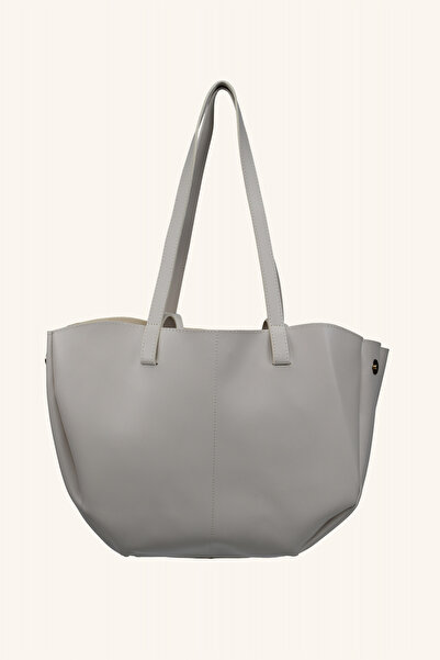 birizmoda Geantă de mână și de umăr Polen de dimensiuni mari - crem