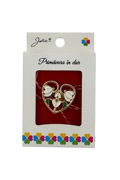 Flippy Martisor Brosa Mica in Cutie, Dimensiune Brosa 2.5-3 cm, Material Meta...