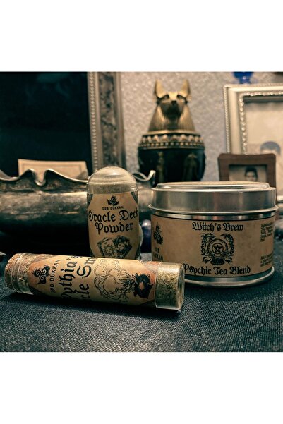 Orb dükkan Psychic Set (KEHANET SETİ) I Tarot Açılımı Için Tütsü,çay Ve Kehan...
