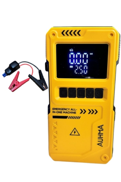 auhma A8822 Jump Starter / Akü Takviye Cihazı | 4'ü 1 Arada Powerbank, Hava K...