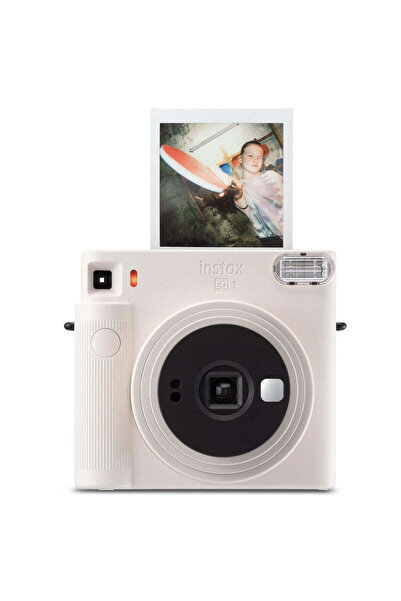 Fujifilm كاميرا إنستاكس SQ1 للأفلام الفورية (أبيض طباشيري)
