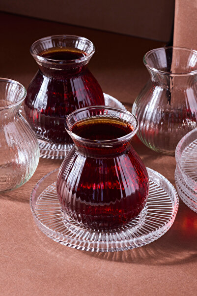 Perotti Emirgân 12 Parça 6 Kişilik Cam Çay Seti – 200 ml