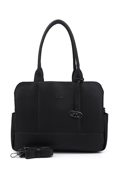 GÖNDERİ(R) Kadın Siyah Uzun Askılı El ve Omuz Çantası