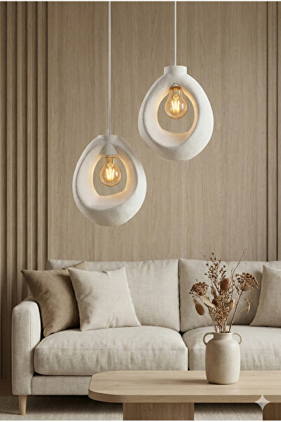 Rekatech Modern İkili Sarkıt Avize LED Uyumlu Salon,yemek odası Oturma Odası ...