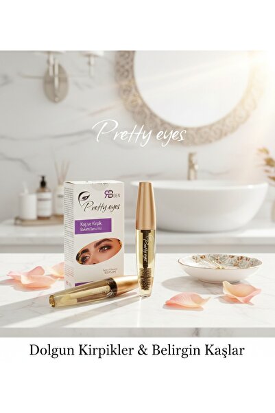pretty eyes Kaş & Kirpik Bakım Serumu, Keratin, E Vitamini Ve Doğal Yağ Içeri...