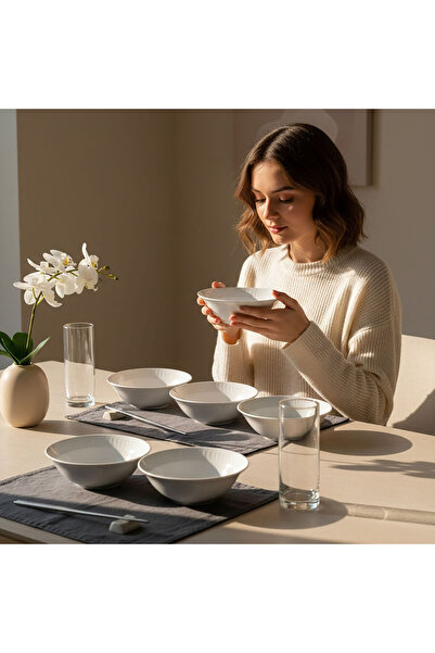 Güral Porselen Sembol 6 Parça 15 cm Çorba Kasesi