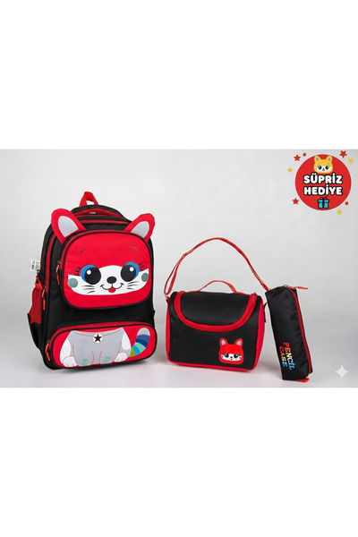 shop Set de 3 piese compatibil cu școala primară - rucsac ortopedic cu figuri...