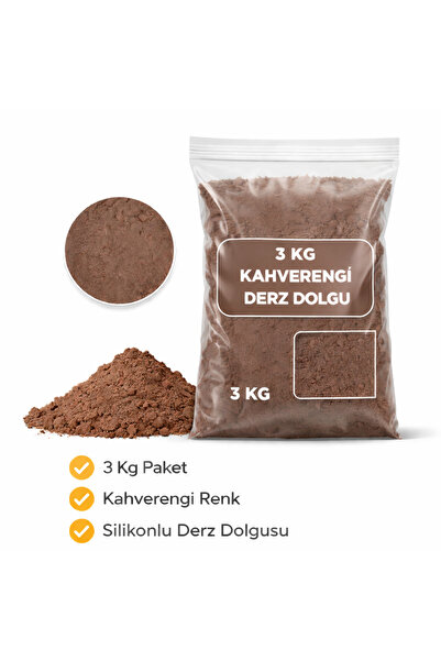 NVT YAPI İNŞAAT Kahverengi Silikonlu Fayans Arası Derz Dolgu Lavabo Küvet Fay...