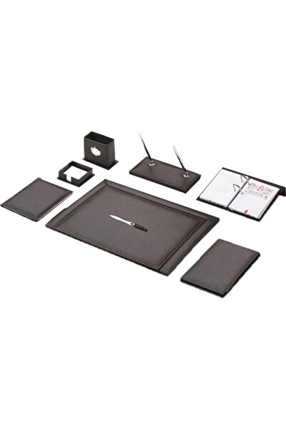 Gülpaş 913 Lüks Deri Optik Sümen Takımı 9 Parça Siyah G913