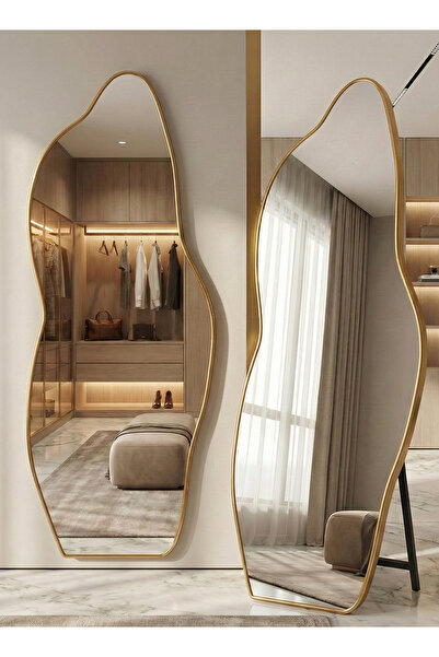 M SMART مرآة كبيرة جدًا بتصميم أنيق، مقاس 185×80 سم، مرآة كاملة الطول بإطار م...