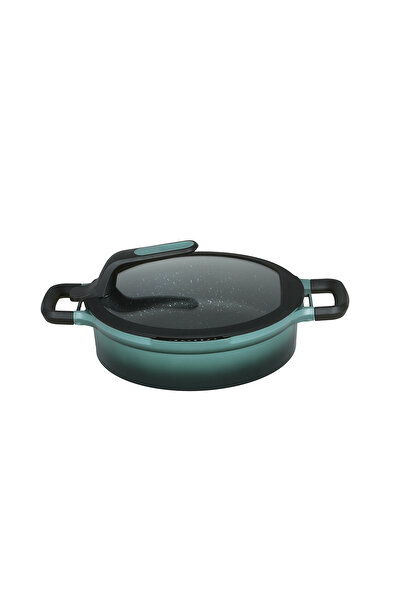 Berghoff Gem Stay Cool Shallow Pot 26 cm Green